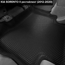 3D коврики EVA с бортами Kia Sorento II рестайлинг (2012-2021)