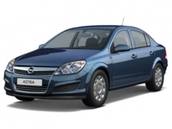 2D коврики EVA в салон и багажник на Opel Astra H седан (2004-2014)