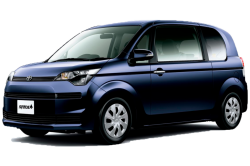 2D коврики EVA в салон на Toyota Spade FWD, правый руль (2012-2020)