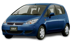 2D коврики EVA в салон и багажник на Mitsubishi Colt VI Z25 FWD, правый руль (2003-2012)