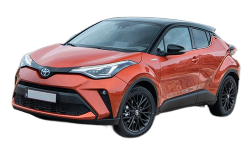 2D коврики EVA в салон и багажник на Toyota C-HR I рестайлинг, левый руль (2019-2023)